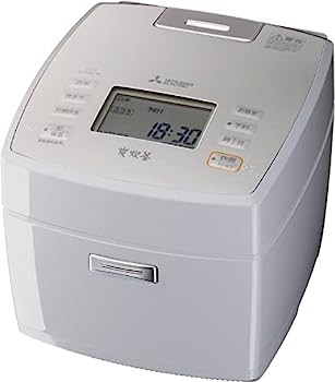 【中古】（非常に良い）三菱電機 炊飯器 5.5合 IH式 日本製 備長炭炭炊釜 お手入れ簡単 芳潤炊き 淡雲 NJ-VEC10-H