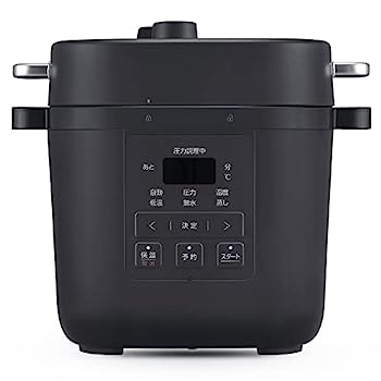 【中古】（非常に良い）アイリスオーヤマ 電気圧力鍋 3L 3~4人 簡単調理 お手入れ簡単 1台7役 ほったらかし 自動メニュー 15種レシピブック付き PMPC-REMA3-H ダークグ