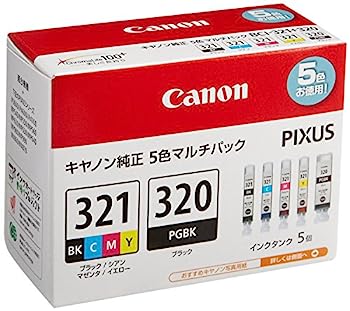 【中古】（人並み外れたに好いたらしい）Canon Ink Tank BCI-321 (BK / C / M / Y) + BCI-320 multi-pack [並行輸入品]