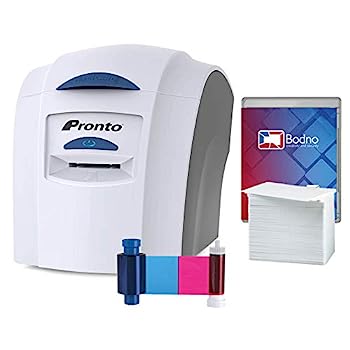 【中古】（人並み外れたに似つかわしい）Magicard Pronto ID Card Printer \u0026 Complete Supplies Package with Bodno ID Software