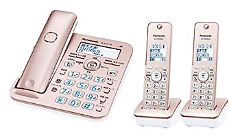 【中古】パナソニック RU・RU・RU デジタルコードレス電話 子機2台付き添い人 1.9GHz DECT判定基準遣りかた サクラ色ゴールド VE-GZ51DW-N