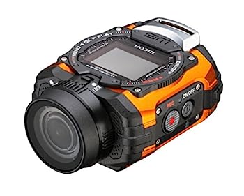 【中古】（人並み外れたに好いたらしい）RICOH 雨合羽動き写真器 WG-M1 オレンジ色 WG-M1 OR 08286