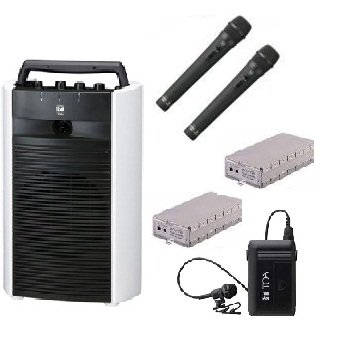 【中古】(非常に良い)TOA ポータブルアンプ/シングル WA-2700CD+WM-1220X2+WM-1320+WTU-1720X2|IINEX