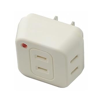 【中古】(非常に良い)ヤザワコーポレーション 雷サージ付トリプルタップ 3個口 白 Y02TK300WH