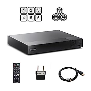 【中古】（非常に良い）Sony BDP-S1500 Multi Region Blu-ray DVD, Region Free Player 110-240 volts, HDMI Cable & Dynastar Plug Adapter Package Smart/Region Free