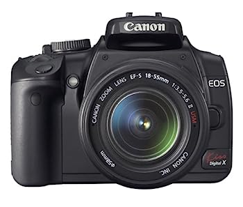 【中古】Canon デジタル一眼一眼レフ写真機 EOS Kiss デジタル X ダブルズームキット 黒いこと KISSDXB-WKIT