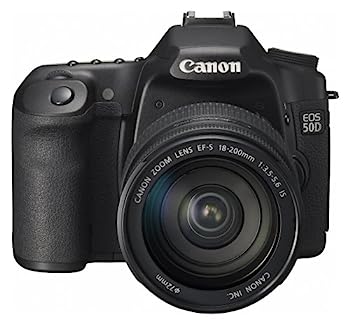 【中古】Canon デジタル一眼二眼レフ写真機 EOS 50D EF-S18-200 IS 水晶体一揃いの道具 EOS50D18200ISLK