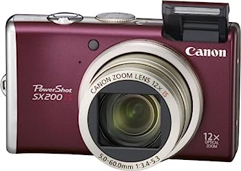 【中古】Canon デジタルカメラ PowerShot (パワーショット) SX200 IS レッド PSSX200IS(RE)|IINEX