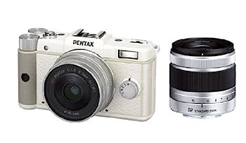 【中古】（非常に良い）PENTAX ミラーレス一眼 Q ダブルレンズキット ホワイト PENTAXQWLKWH