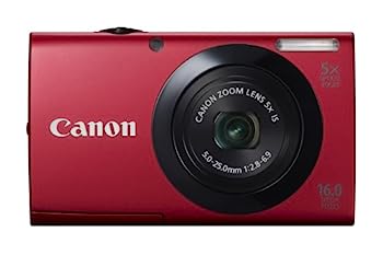 【中古】Canon デジタル写真機 PowerShot A3400IS 赤いこと 光学5倍望遠レンズ タッチパネル PSA3400IS(RE)