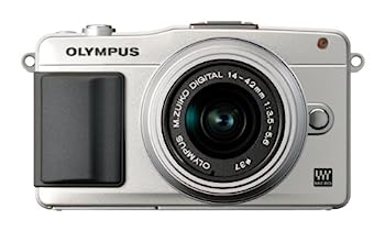 【中古】（非常に良い）OLYMPUS ミラーレス一眼 PEN mini E-PM2 レンズキット シルバー E-PM2 LKIT SLV｜IINEX