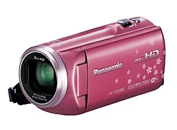 【中古】(非常に良い)パナソニック デジタルハイビジョンビデオカメラ V520 内蔵メモリー32GB ピンク HC-V520M-P|IINEX