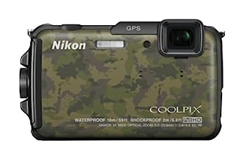 【中古】Nikon デジタルカメラ COOLPIX AW110 防水18m 耐衝撃2m ディープカムフラージュ AW110DGR