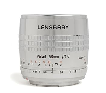 【中古】（非常に良い）Lensbaby ソフトレンズ Velvet 56SE 56mm F1.6 ニコンFマウント シルバー フルサイズ対応 860090