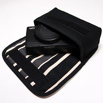 【中古】（非常に良い）suono（スオーノ）リコーGR2ケース/ GRケース（ブラック・カーボンストライプ）-ハンドメイド