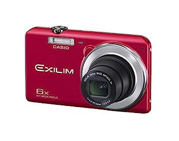 【中古】【非常に良い】CASIO デジタルカメラ EXILIM EX-ZS28RD 広角26mm 光学6倍ズーム プレミアムオート 1610万画素 レッド