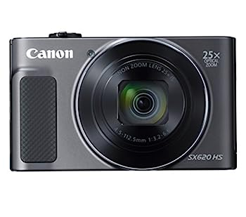 【中古】Canon コンパクトデジタルカメラ PowerShot SX620 HS 黒いこと 光学25倍望遠レンズ/Wi-Fi相応う PSSX620HSBK