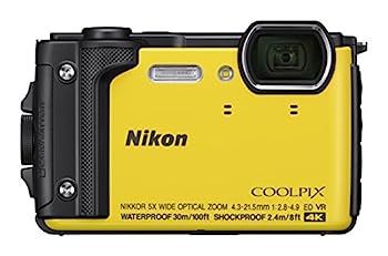 【中古】（人並み外れたに好いたらしい）Nikon デジタル写真機 COOLPIX W300 YW クールピクス 黄色 雨合羽
