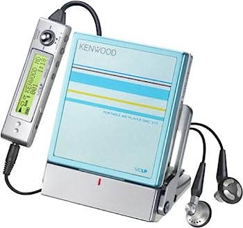 【中古】（人並み外れたに好いたらしい）KENWOOD DMC-V33-L 携帯型MD電気蓄音機 青味