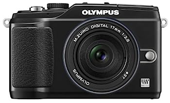 【中古】(非常に良い)OLYMPUS ミラーレス一眼 E-PL2 パンケーキレンズキット ブラック E-PL2 PKIT BLK