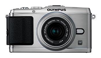【中古】(非常に良い)OLYMPUS ミラーレス一眼 PEN E-P3 レンズキット シルバー E-P3 LKIT SLV