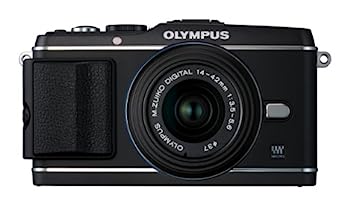 【中古】OLYMPUS ミラーレス一眼 PEN E-P3 レンズキット ブラック E-P3 LKIT BLK