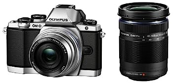 【中古】（非常に良い）OLYMPUS OM-D E-M10 ダブルズームキット シルバー ミラーレス一眼 OM-D E-M10 DZKIT SLV
