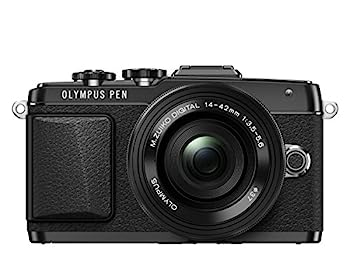 【中古】OLYMPUS PEN Lite E-PL7 14-42mm EZレンズキット ブラック ミラーレス一眼 E-PL7 EZ LKIT BLK|IINEX