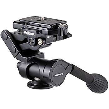 【中古】Velbon 3Way雲台 PHD-66Q 中型 底面径50mm リボルビング機構 クイックシュー対応 マグネシウム製 481924 ブラック｜IINEX
