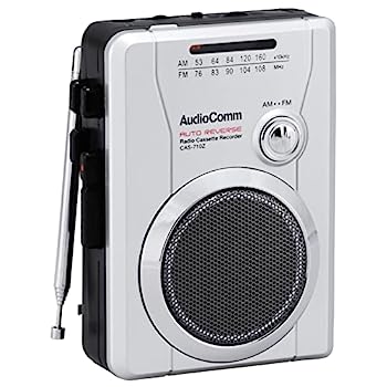 【中古】（人並み外れたに似つかわしい）OHM AudioComm ラジオ受信機テープ AM/FM ラジオ受信機放送番組録画能力のある CAS-710Z