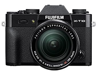 【中古】FUJIFILM ミラーレス一眼 X-T10 レンズキット ブラック X-T10LK-B