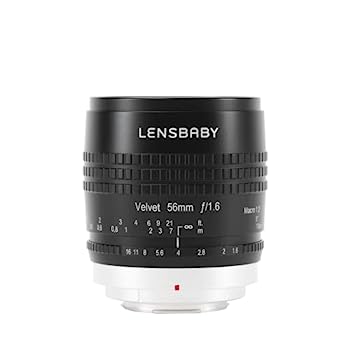 【中古】(非常に良い)Lensbaby ソフトレンズ Velvet 56 56mm F1.6 マイクロフォーサーズマウント ブラック 860601|IINEX