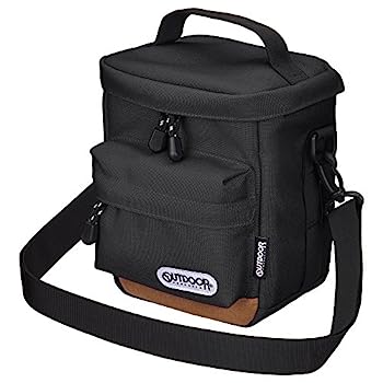 【中古】（人並み外れたに好いたらしい）OUTDOOR PRODUCTS (アウトドアプロダクツ) 写真機御徒面子 写真機ショルダーバッグ04 黒いこと ODCSB04BK 取り出し分かりやすいタテ型