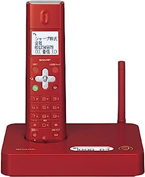【中古】(非常に良い)シャープ デジタルコードレス電話機 親機のみ レッド JD-S10CL-R|IINEX