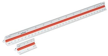 【中古】（非常に良い）ドラパス 三角スケール 一般用 プラスチック製 30cm 副尺付 16352