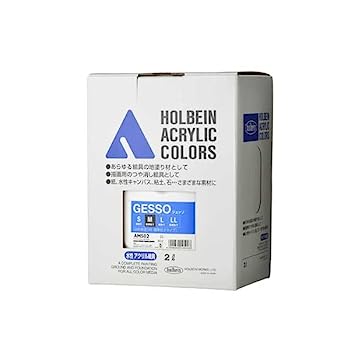 【中古】ホルベイン 2000ml AM502 ジェッソ M 〈白いこと地ペンキ塗り材 判定基準微粒子印字機〉 14502
