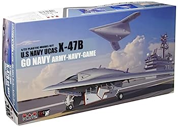 【中古】（非常に良い）プラッツ 1/72 アメリカ海軍 無人爆撃機 X-47B飛行状態(スタンド付属) プラモデル AC-18｜IINEX