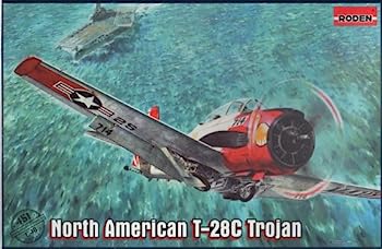 【中古】(非常に良い)ローデン 1/48 ノースアメリカン T-28Cトロージャン 米海軍艦上練習機【451】|IINEX
