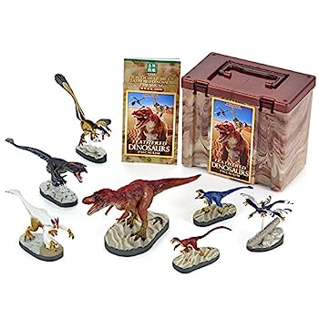 【中古】カロラータ 羽毛恐竜 フィギュア (立体図鑑) 恐竜 リアル フィギュアボックス [解説書/スタンド付き] 食品衛生法クリア 7種