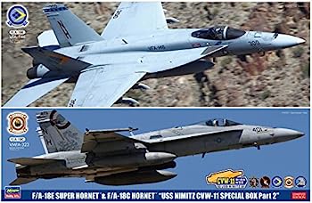 【中古】ハセガワ 1/72 アメリカ海軍 F/A-18E スーパーホーネット&F/A-18C ホーネット USS ニミッツ CVW-11 スペシャルパック Part2 2機セット プラモデ