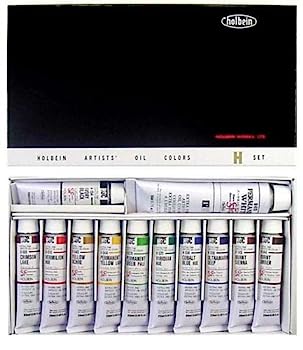【中古】ホルベイン 油絵具 H905 Hセット (20ml 11色+50mlホワイト)