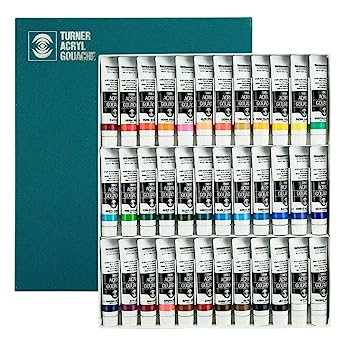 【中古】（非常に良い）ターナー色彩 アクリルガッシュ 36色セット AG02036C 20ml(6号)