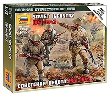 【中古】（非常に良い）ズベズダ 1/72ソビエト歩兵セット 1941 プラモデルZV6103｜IINEX 16,356円
