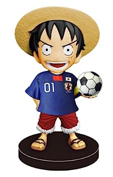 【中古】（非常に良い）ボビングヘッド ONE PIECE シリーズ モンキー・D・ルフィ サッカー日本代表チームVer