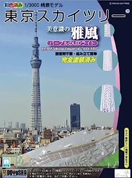 【中古】【人並み外れたに好いたらしい】童友社 1/3000 円柱つづき物 日本の首都天の原天然木 雅風 LED点火装置付 ペンキ塗り済みプラモデル