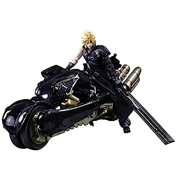 【中古】PLAY ARTS改 FINAL FANTASY VII ADVENT CHILDREN クラウド・ストライフ\u0026フェンリル PVC製 塗装済み可動フィギュア