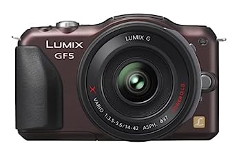 【中古】パナソニック ミラーレス一眼カメラ ルミックス GF5 レンズキット 電動ズームレンズ付属 センシュアルブラウン DMC-GF5X-T|IINEX
