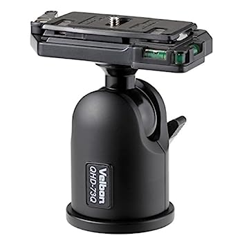 【中古】（非常に良い）Velbon 自由雲台 QHD-73Q 大型 底面径64mm クイックシュー対応 アルミ製 471727