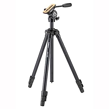 【中古】Velbon ビデオ用三脚 DV-538 3段 レバーロック 脚径26mm 中型 フリュード雲台 スライド式クイックシュー対応 アルミ脚 400987