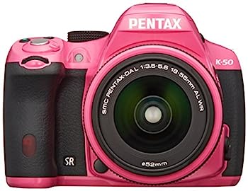 【中古】【非常に良い】RICOH デジタル一眼レフ PENTAX K-50 DAL18-55mmWRレンズキット ピンク K-50 L18-55WR KIT PINK 10983|IINEX
